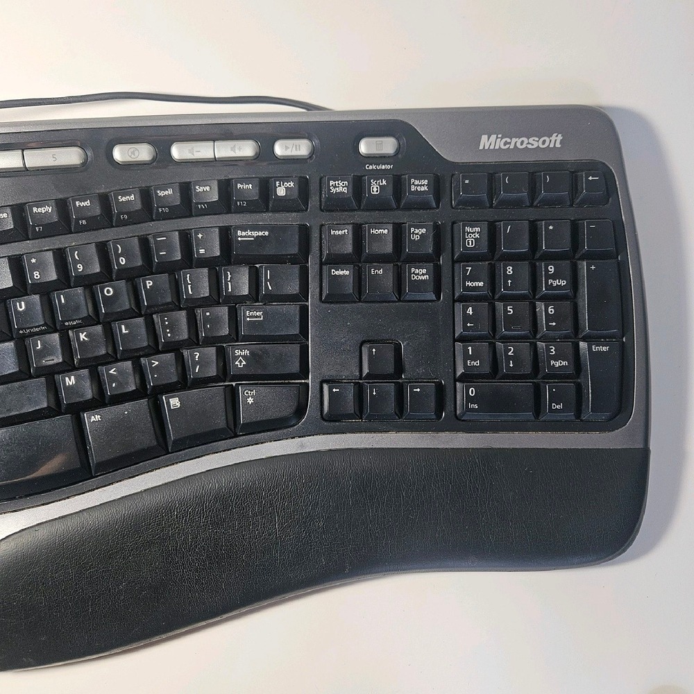 Microsoft Natural‎ Ergonomic 4000 V1.0 Wired Keyboard TESTED AND WORKS! - Picture 3 of 10